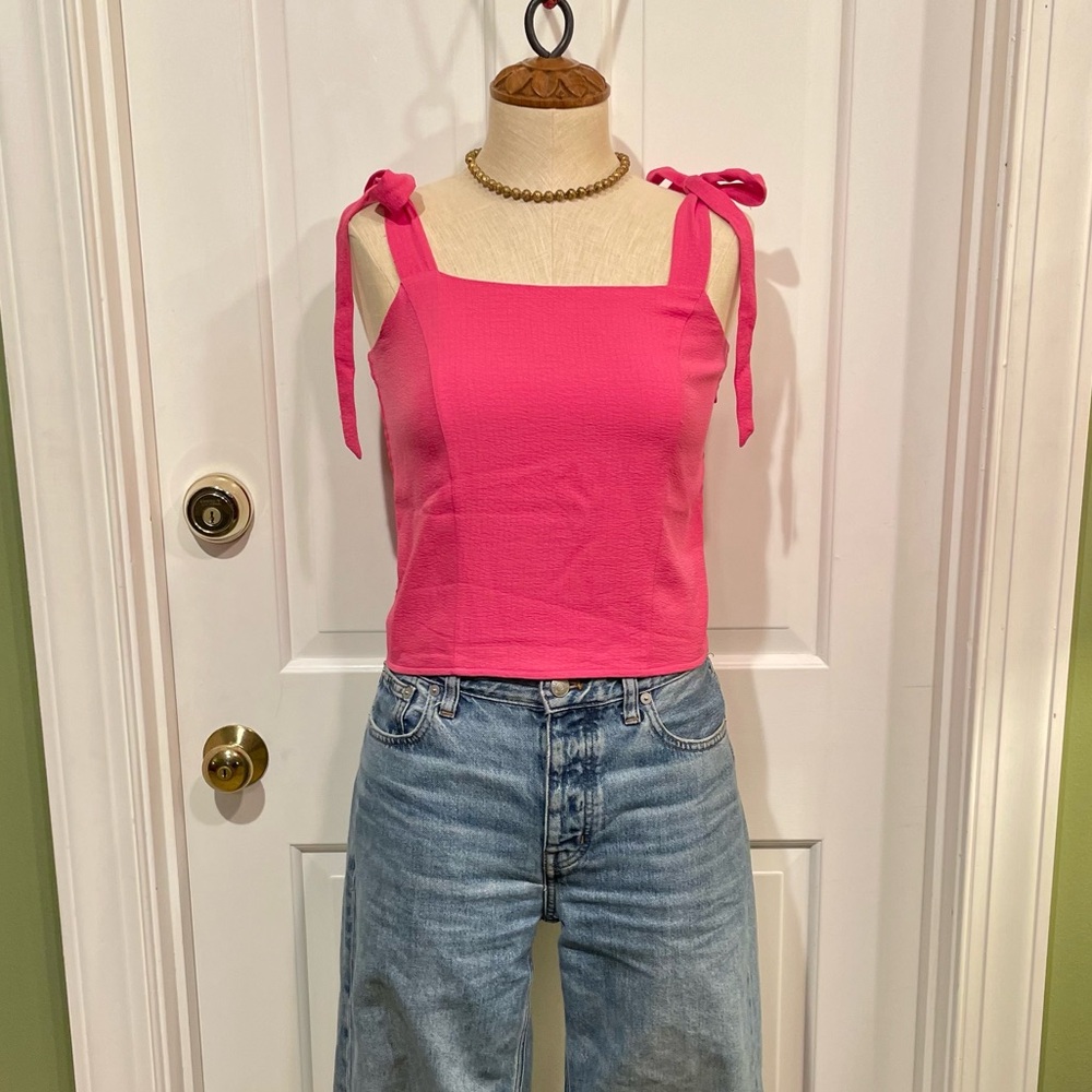 Old Navy Pink Bow Crop Top